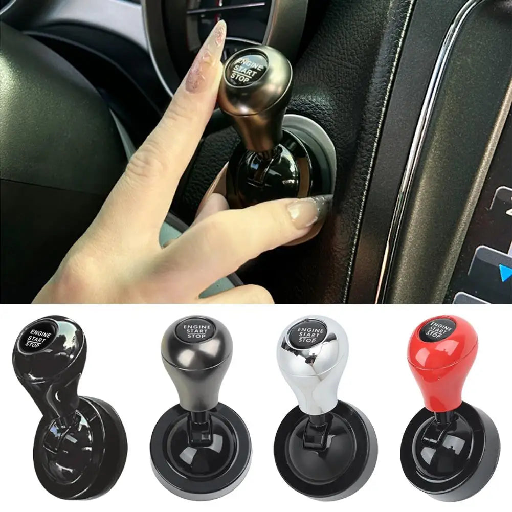 Full Metal Car Engine Start Stop Button Joystick Cover Universal Ball Push Start Button Lever Rocker Auto Interior Trim