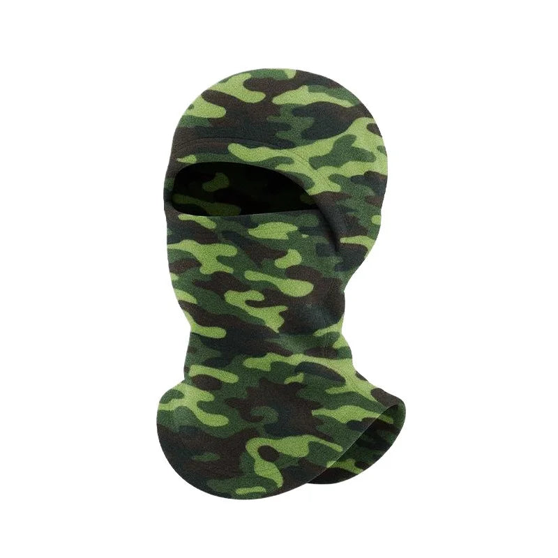 Winter Kids Hat Full Face Warm Hood Windproof Cap Solid Color Fleece Hats Girls Boys Outdoor Ski Mask Neck Ear Protect Accessory