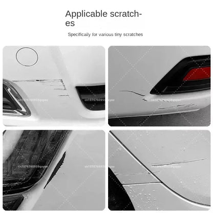 Suitable for Tesla Model 3 Y X S Automotive Paint Repair Pen Pearl White Clearcoat Pen Paint Repair Set Wheel Hub Silver