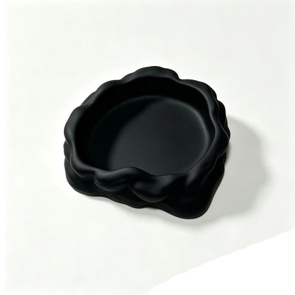 Simulated Stone-Shaped Bowl for Reptiles, Stable and Anti-Spill Feeding Bowl for Reptiles, Feeding Box for Bearded Dragons and Horned Frogs, Water Bowl