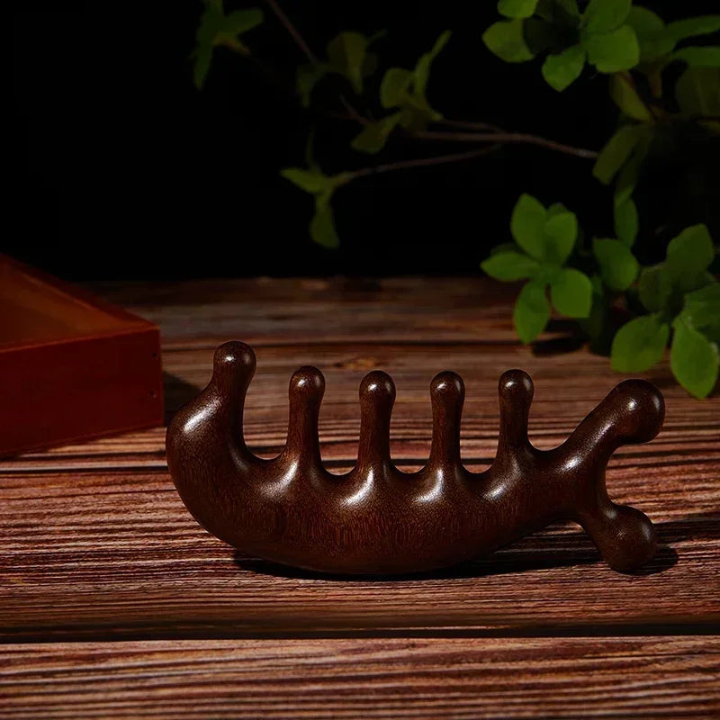 Wide-Toothed Gua Sha Massage Comb Facial Massager for Head Face Scalp And Body - Traditional Chinese Healing Gua Sha Tool