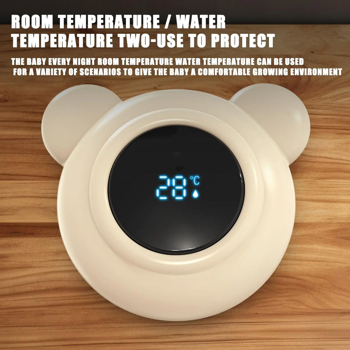 Baby Bath Thermometers Digital Safe Bath Water Thermometers With LED Display Toddler Care Tool for Travel Nursery Pediatric