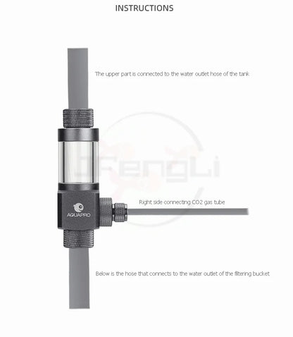 AQUAPRO External CO2 Atomizer Sprayer Aquarium Fishing Tank Diffuser Filter Bucket Accessories Equipment Akvarium Terrarium