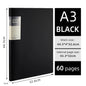 A3 Side-Entry Art Portfolio for Students - Painting Folder, Poster, Sketch Paper, Insert Pockets, Certificate Holder 20-60Pages