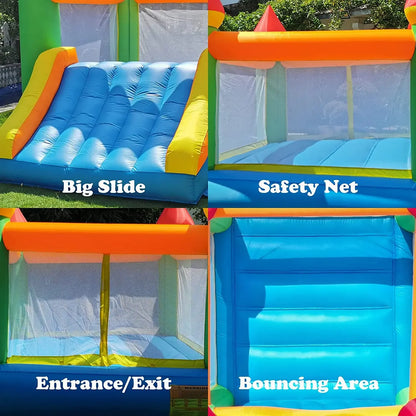 Inflatable Bounce House with Slide for Kids 5-12,12ft x 9ft x 8ft Bouncy Castle Jump House for Adult Toddlers Kids Party
