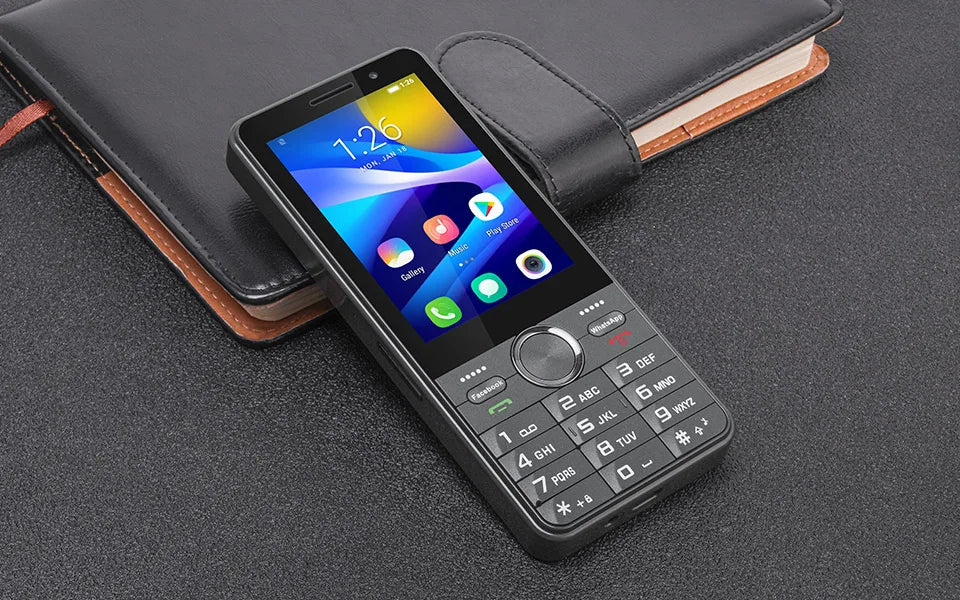UNIWA HOPE XS24 4G Touch Screen Keypad Phone Android 8.1 Dual SIM 3.5 Inch 2GB+16GB 2500mAh Cellphone Whatsapp Phone Half-touch
