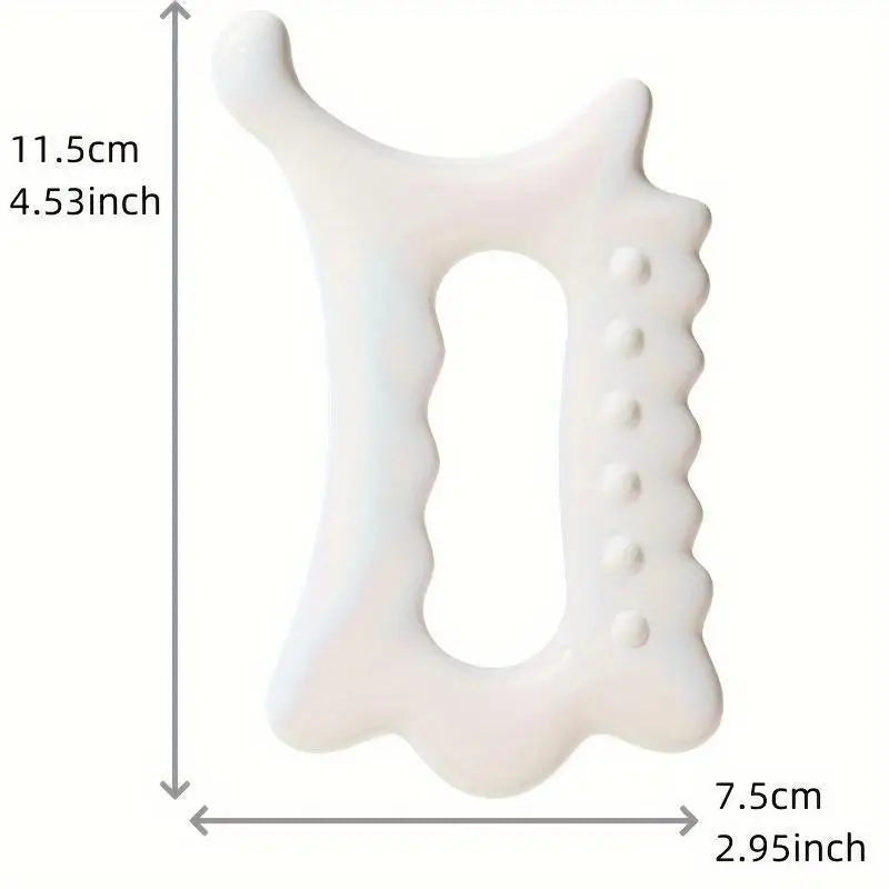 Ergonomic Versatile Handheld Gua Sha Board for Face & Body - Non-Ceramic, Gua Sha Massage Tool, Relaxation and Beauty Massager