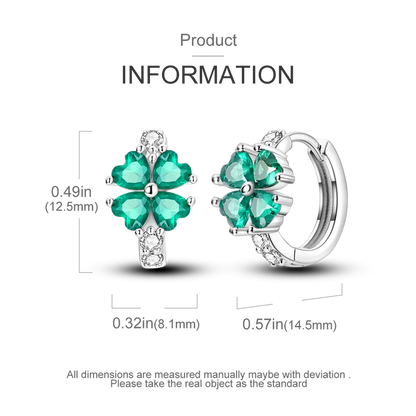 925 Sterling Silver Earrings Jewelry Hoop Flower Ear Studs Campanula Sparkling Pave Earring Wedding Gift For Women Anniversary