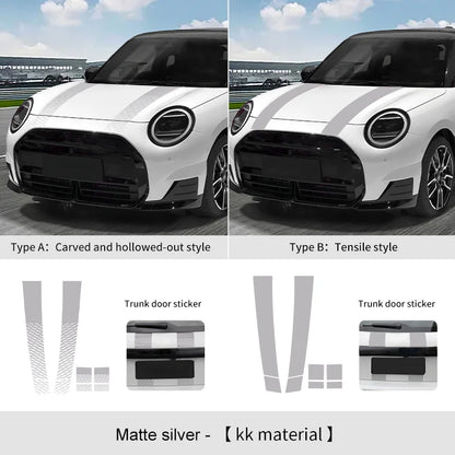Car Engine Hood Vinyl Trunk Decal Stickers For Mini Cooper F56 F60 F55 F54 R56 R60 F65 F66 U25 J01 Countryman Car Accessories