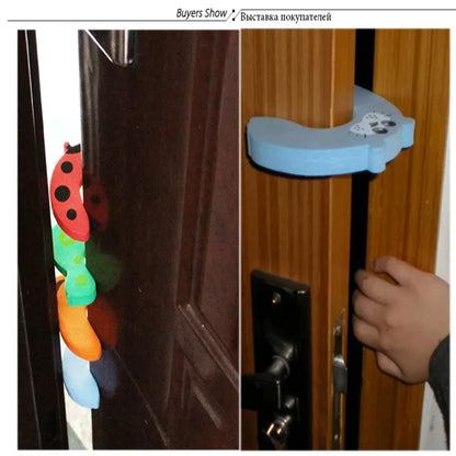 7pcs/set Door Stops Blocker Baby Door Stop Baby Protections Baby Door Security Protection for Children Door Pinch Guard Hinge