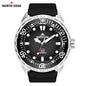NORTH EDGE TRITON-TI Titanium Stainless Solar-Powered Diving Watch Luxury Quartz Watches For Men 300M Waterproof 180+ Day Power