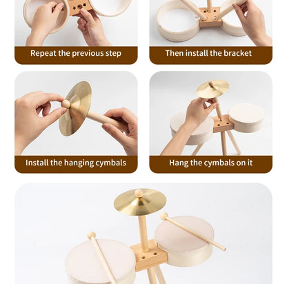 Kids Drum Set Musical Toys for Boy Girl Music Toys Educational Percussion Toy Kids Musical Instruments
