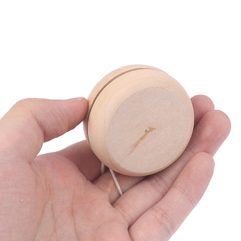 Portable Wooden Yoyo Ball Colorful Handmade Toy Creative Play & Craft Accessories for Children