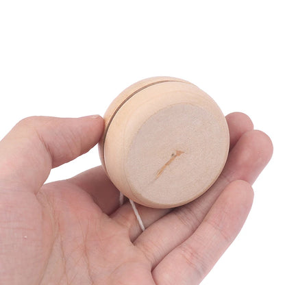 Portable Wooden Yoyo Ball Colorful Handmade Toy Creative Play & Craft Accessories for Children