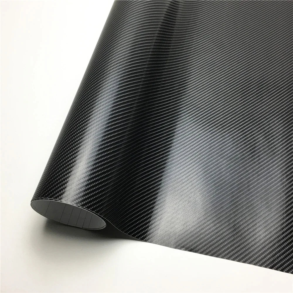 Carbon Fiber Vinyl Wrap Film Car Stickers Glossy Matte Chrome Wrapping Foil Car Decal Styling Scooter Motorcycle