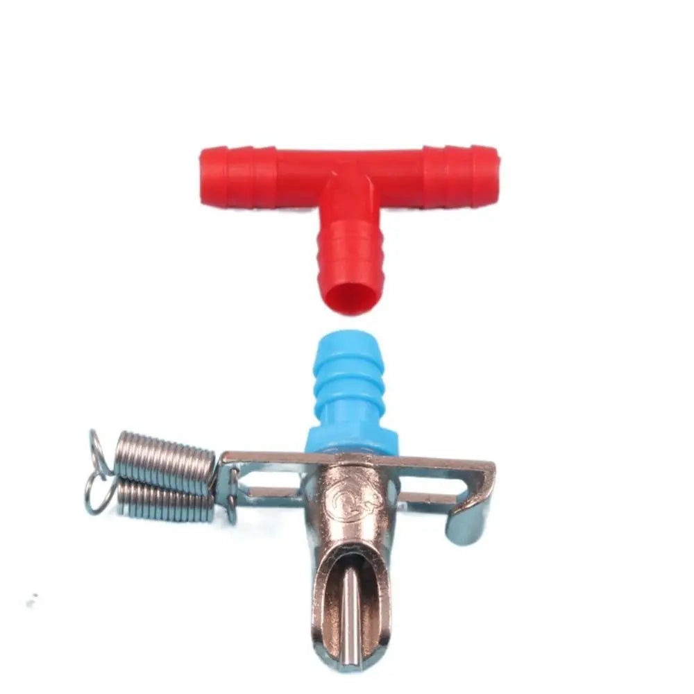 Metal&plastic Rabbit Water Drinker Nipple With Spring Automatic Water Feeder Double Hanging Type Rodents Waterer