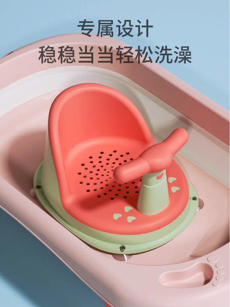 Baby Bath Seat Anti-slip with Suction Cup Shower Seat for Newborns Portable Shower Stand Play Seat Growth Accessories for Kids