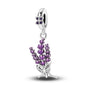 Original 925 Sterling Silver Charm Beads Clover Sunflower Tulip Carnation Pendant For Women Jewelry Fashion Gift