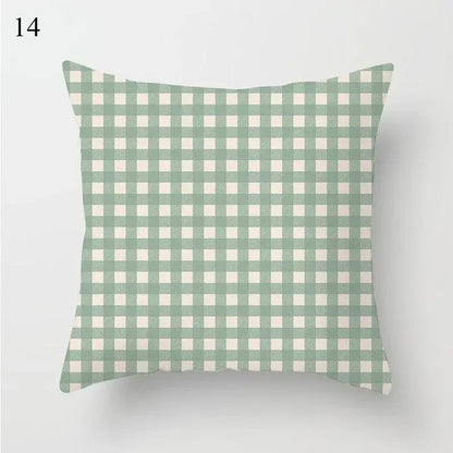 Mint Green Pillowcase Geometric Print Cushion Cover Sofa  Decorative throw pillow cushion covers40x40cm 50x50 45x45
