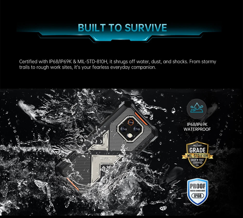 [Shipping From Poland] Cubot KingKong ES 3 Rugged Smartphone 16GB(6+10)+256GB Android 15 10200mAh 6.745'' 4G Mobile Phone NFC