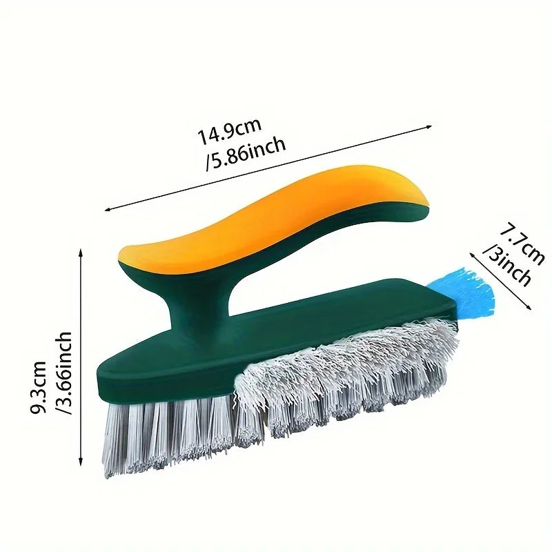 2-In-1 Cleaning Brush, Multifunctional Crevice Brush, Floor Brush, Bathroom Corner Crevice, Toilet Cleaning Brush, 1 Piece