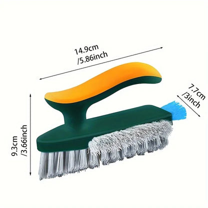 2-In-1 Cleaning Brush, Multifunctional Crevice Brush, Floor Brush, Bathroom Corner Crevice, Toilet Cleaning Brush, 1 Piece