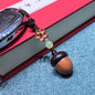 S12 Small Acorn Urn Pendant Necklace Portable Pet Ashes Keepsake for Dog Cat Memorial，Warmth Keeps Love Alive Forever.