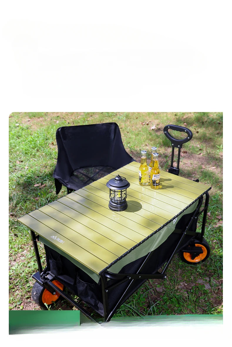 Home Camping Cart, Vegetable Cart, Folding Camping Outdoor Shopping Cart