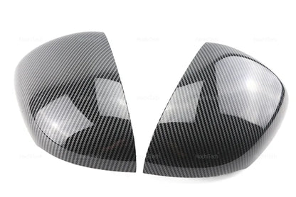 For Mercedes-Benz W177 V177 C118 X118 2018-2023 Black Carbon Fiber Car Rear View Door Wing Side Mirror Cover Caps Shell Case