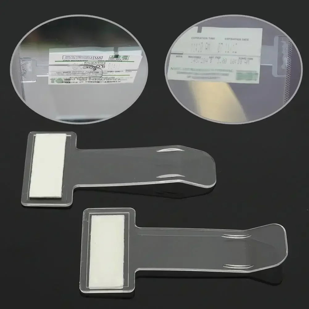 5PCS Car Parking Ticket Clip Windscreen Card Bill Holder Mount Fastener Organizer Car Styling Windshield Stickers Home Office