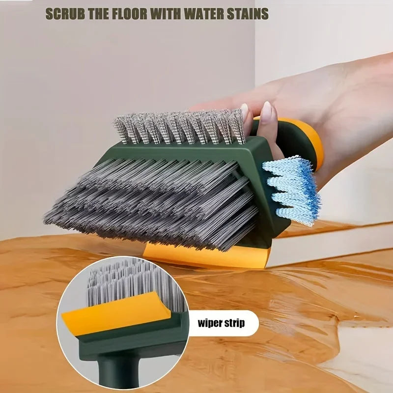 2-In-1 Cleaning Brush, Multifunctional Crevice Brush, Floor Brush, Bathroom Corner Crevice, Toilet Cleaning Brush, 1 Piece