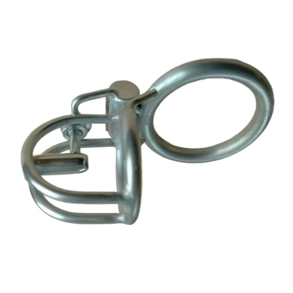 Steel Prince Albert Chastity Cage Male Urethral BDSM Bondage Unique Design Metal Cock Cage Men Cbt Lock Chastity Device
