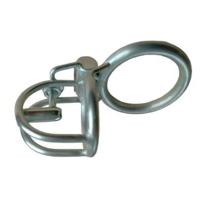 Steel Prince Albert Chastity Cage Male Urethral BDSM Bondage Unique Design Metal Cock Cage Men Cbt Lock Chastity Device