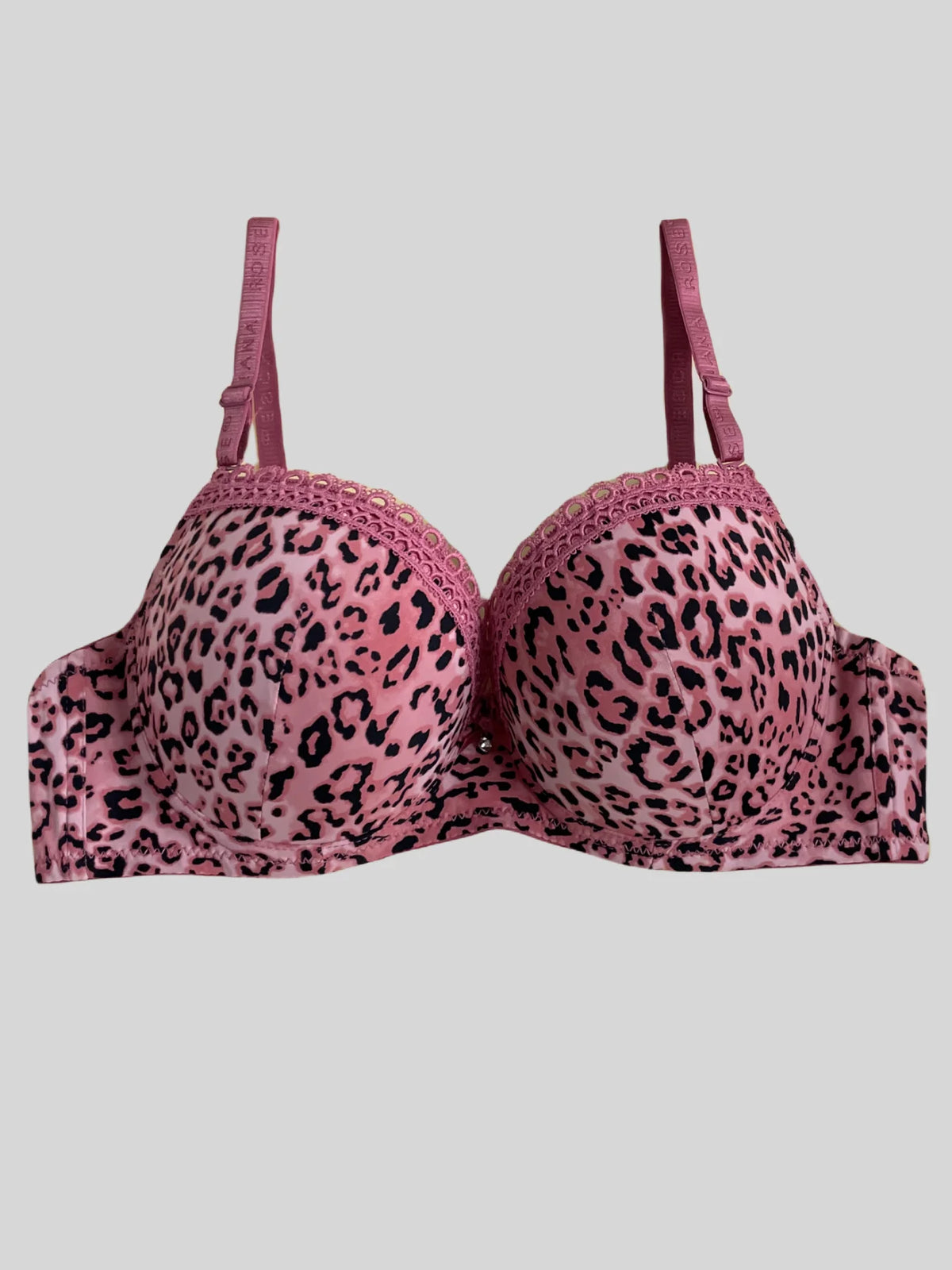 Diana Rose Leopard print Push Up Bra For Women With steel ring B Cup Bra Lady's Underwear High Quality