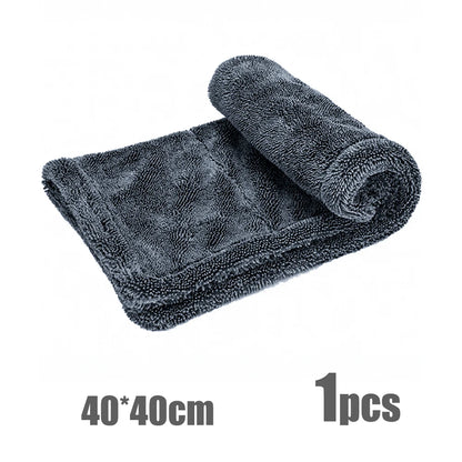 AUTOBRIGHT Microfiber 60*90cm 1300gsm One Wipe Drying Towel Car Wash Cloth Premium Cloth Thicken Soft Professional Car Cleaning