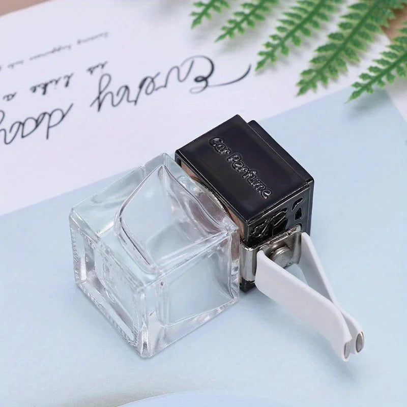 Auto Aromatherapy Machine & Car Perfume - Bottled Diffuser with Metal Clip Container, Universal Air Freshener