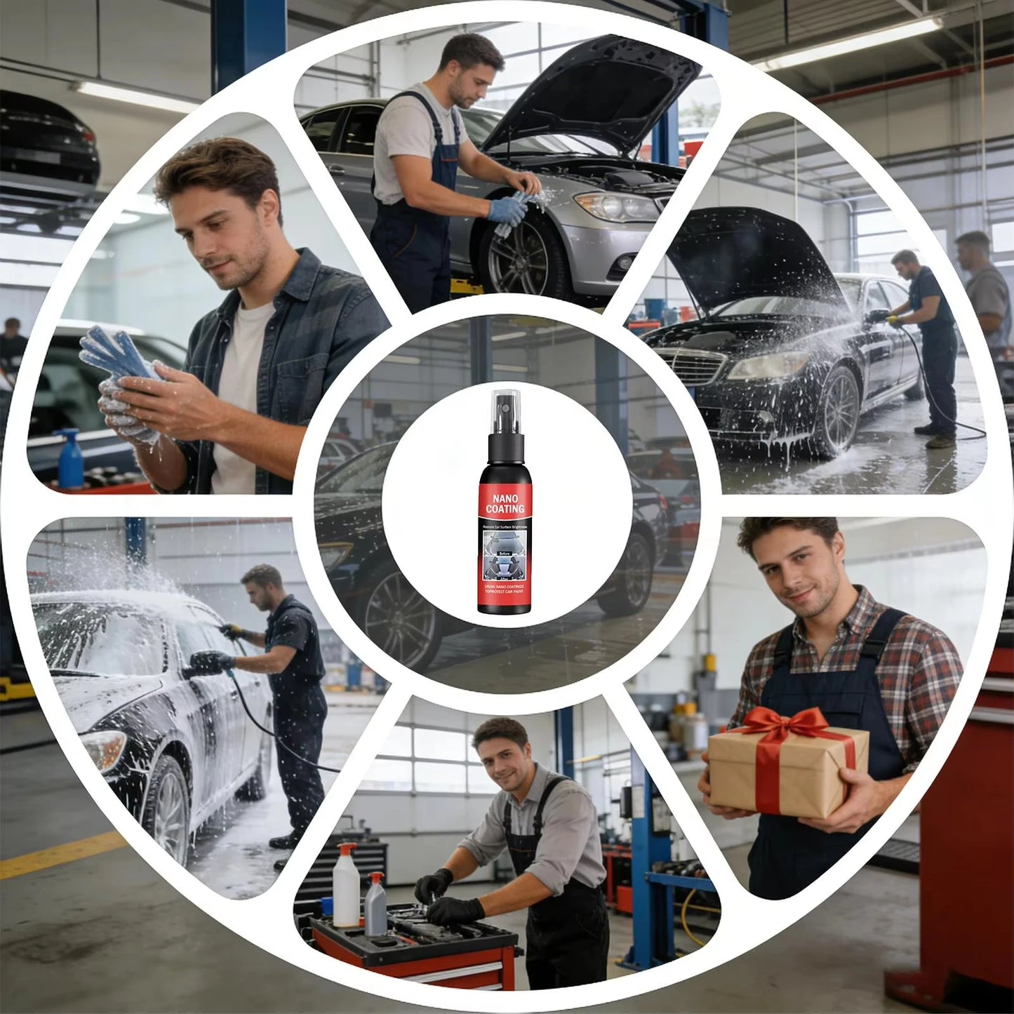 Multifunctional Car Paint Care Spray Protects Against Scratches Repairs And Enhances The Shine Coating Easy To Use