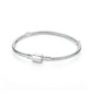 Original 925 Sterling Silver Bracelets Bangles Love Heart Clip Charms Beads Snake Chains For Women Rose Gold DIY Luxury Jewelry