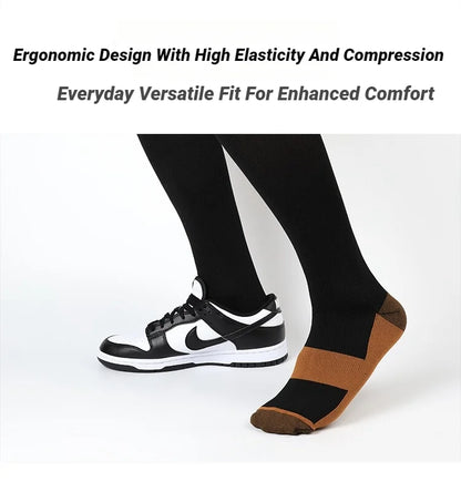 Compression Socks Women Men Anti Fatigue Pain Relief Graduated Unisex Stockings Knee Fit For Golf Rugby Running Hiking Sports