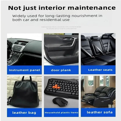 Car interior leather and plastic refurbishment, Paintable repair filler Fix small holes and scratches on smooth leather