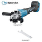 12000RPM 125MM Brushless Electric Angle Grinder Variable Speed Cutting Machine Woodworking Tool for Makita 18v Battery Pin