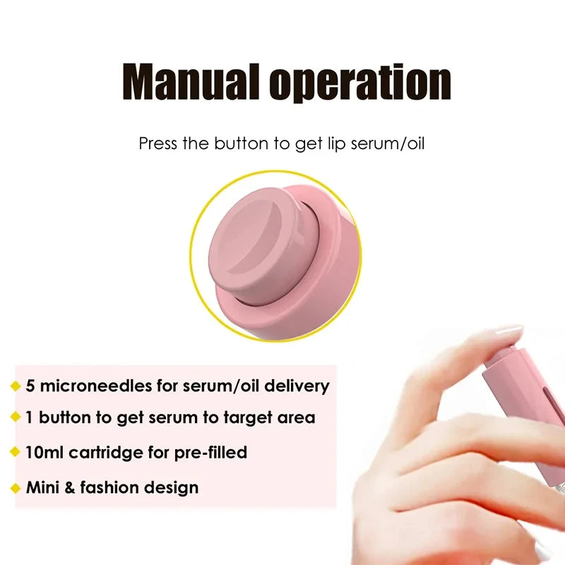 105 Pins Derma Microneedle Roller Titanium Needle Roller Lip Roller Beard Growth Roller Beard Hair Treatment & Serum Applicat