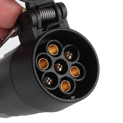 Trailer Connector Light Converter USA 4 Pin to EUR 7 Pin Adapter Stop/Brake Signal Separating 4 Pin to 7 Pin Trailer Adapter