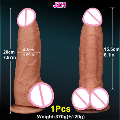 Huge Realistic Brown Giant Long Dildo Soft Silicone Vaginal Masturbators Penis Erotic Toy for Women Suction Cup Thick Glans Dick
