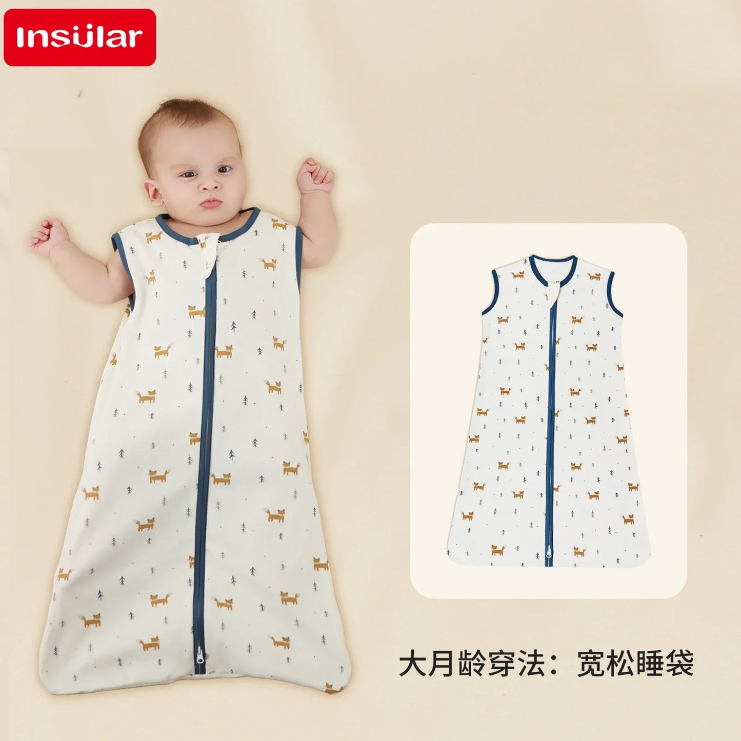 Baby Sleeping Bag For Newborn Sleep Aid Thin Soft Cotton Boys Girls Wrap Sleepwear Adjustable Breathable Baby Swaddle Blanket