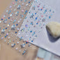 Shiny Blowing Bubble Nail Decorations Stickers 5D Shell Light Love Cat Bubble Transfer Slider Sticker DIY Summer Manicure Decals