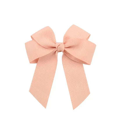 1pcs 3.6'' Solid Color Bowknot Hair Clips For Baby Girls Classic Bows Hairpins Cute Barrettes Headwear Kids Hair Accessories