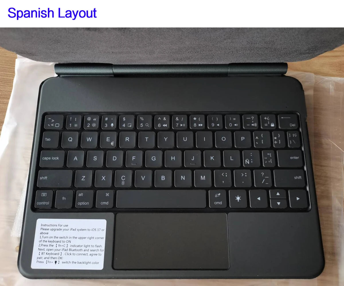 TouchPad Magic Keyboard for iPad Air 11 13 M4 2026 M3 M2 iPad 10 10th Air 4 5 6 iPad Pro 11 12.9 13'' M5 M4 Smart Cover Backlit