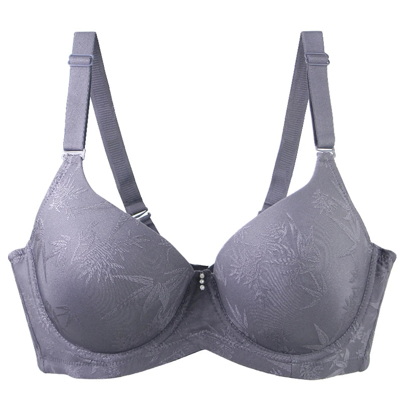 DaiNaFang Sexy Bras For Women Push Up Breathable Adjustable Bow Control Underarm Fat CDE Full Cup Underwear Plus Size Lingerie