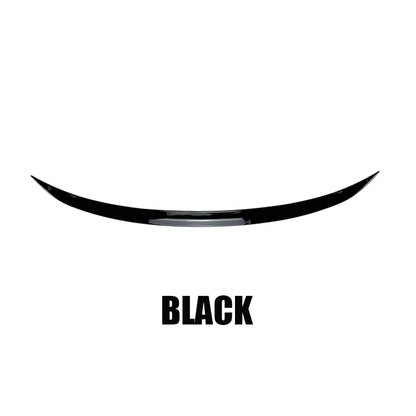 For Audi Accessories A5 S5 RS5 A3 A4 A6 Sedan S Line Car Rear Wing Trunk Tail Spoiler Lip Rubber Black Soft Plastic Gloss Black